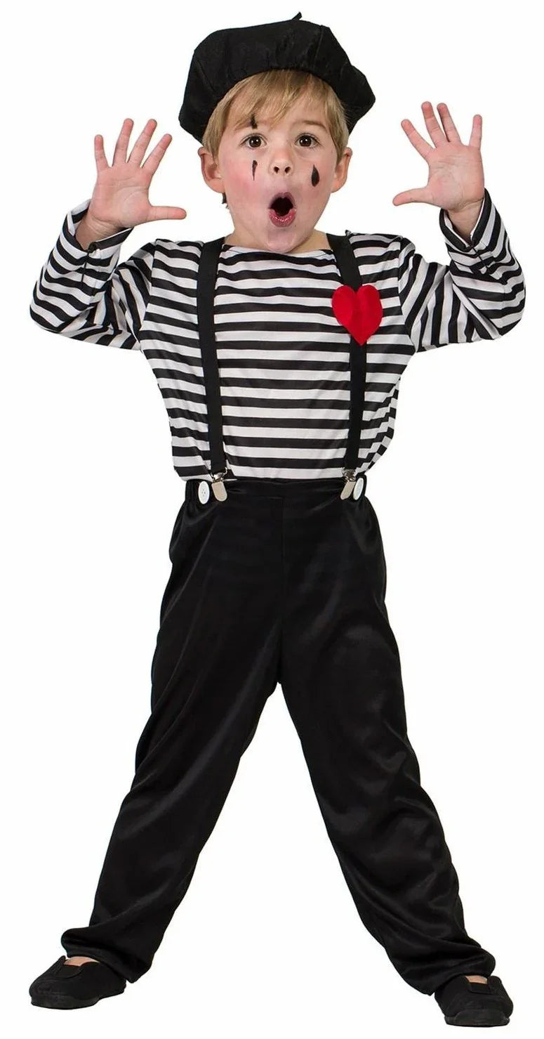 Disfraz de Mimo para Niño Mimo Kimokawaii